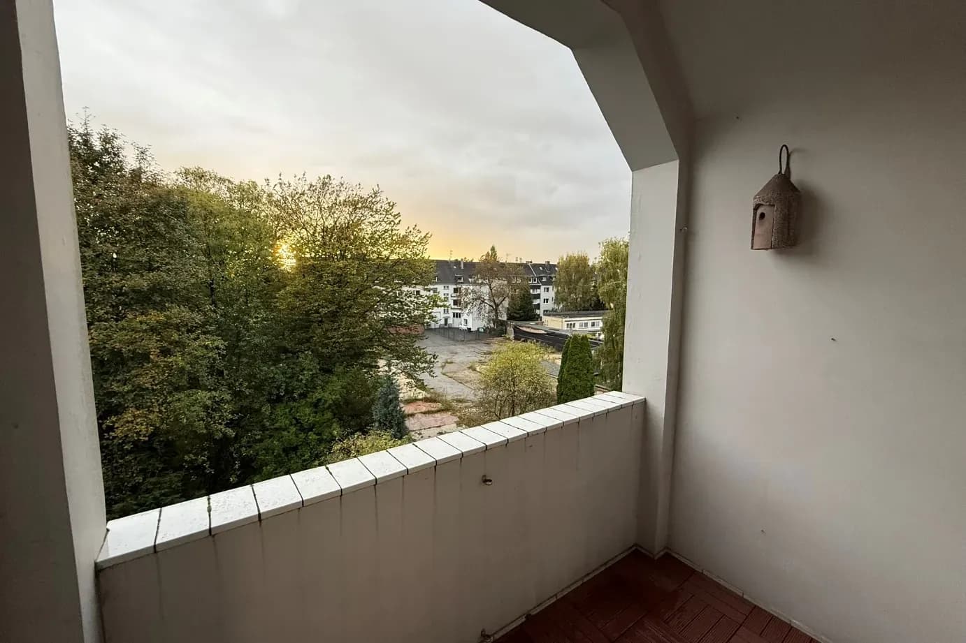 Balkon mit Blick ins Grüne